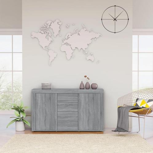 vidaXL Dressoir 120x36x69 cm bewerkt hout grijs sonoma, Huis en Inrichting, Kasten | Dressoirs, 25 tot 50 cm, Nieuw, 100 tot 150 cm