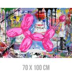 Canvas Schilderij Graffiti Ballon Hond - 70 x 100 cm, Verzenden, Nieuw