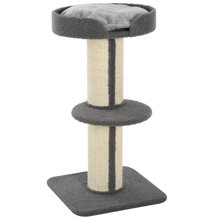 TRUUSK Krabpaal Speelboom Met Plateau - Sisal Krabpaal - Plu, Dieren en Toebehoren, Katten-accessoires, Nieuw, Verzenden