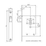 Benson Deurslot loopslot - omlegbare dagschoot - messing..., Doe-het-zelf en Verbouw, Ophalen of Verzenden, Nieuw