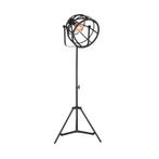 LABEL51 - Vloerlamp Fuse  - Zwart Metaal, Huis en Inrichting, Lampen | Vloerlampen, Nieuw, Industrieel, 150 tot 200 cm, Metaal