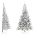 Ruimtebesparende Halve Kerstboom 210cm - Retourdeal! Zilv..., Ophalen of Verzenden, Nieuw, Binnen