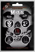 Misfits Button Skull 5-pack officiële merchandise, Verzamelen, Muziek, Artiesten en Beroemdheden, Nieuw, Ophalen of Verzenden