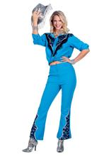 Glamorous Western Outfit Blauw Dames, Ophalen of Verzenden, Nieuw