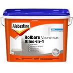Alabastine Rolbare Voorstrijk Alles-in-1 - wit - 5 liter, 5 tot 10 liter, Wit, Nieuw, Ophalen of Verzenden