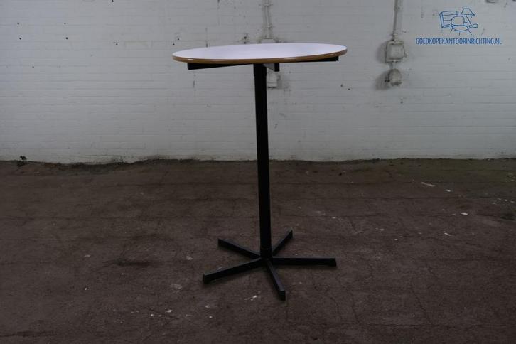De Valk | Bijzettafel | Tweedehands | Grijs blad | Zwart fra, Zakelijke goederen, Kantoor en Winkelinrichting | Kantoormeubilair en Inrichting