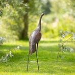 Sculptuuur voor buiten, Grote reiger - 1000 mm - Metaal -