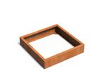 Cortenstaal plantenbak CARREZ Connect 100x100x20cm., Tuin en Terras, Bloembakken en Plantenbakken, Verzenden, Nieuw
