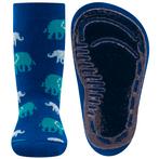 Antislipsok Ewers Helderblauw met Olifanten in Turquoise en, Jongen of Meisje, Nieuw, Ophalen of Verzenden, Ewers