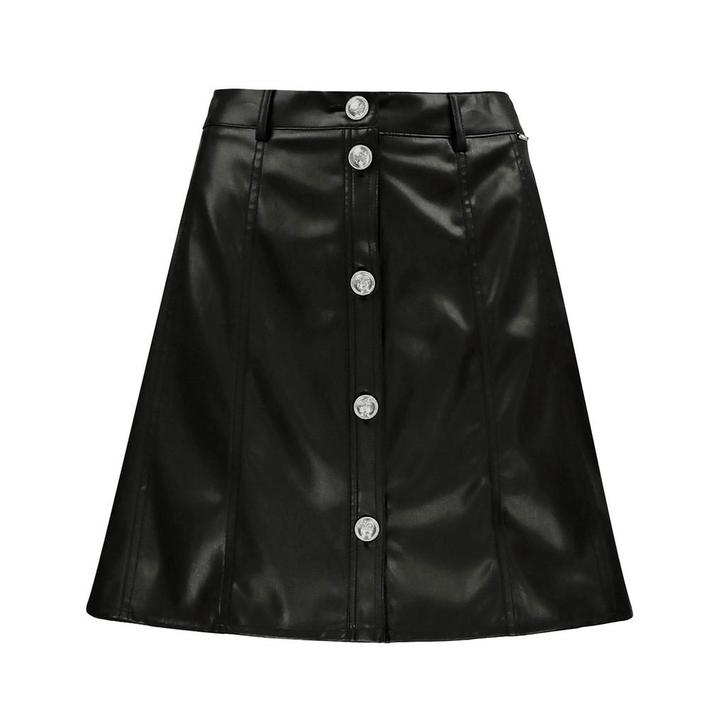 Liu Jo • zwarte faux leather rok • XL, Kleding | Dames, Rokken, Zwart, Nieuw, Maat 46/48 (XL) of groter, Verzenden