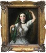 Johann Baptist Reiter (1813-1890) - Portrait of a girl