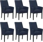 Leren Eetkamerstoelen Just Blauw Blauwe Keukenstoel, Huis en Inrichting, Stoelen, Nieuw, Vijf, Zes of meer stoelen, Blauw, Leer
