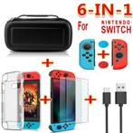 6 in 1 Nintendo Switch Accessoire Set | Inclusief Hard Case,, Spelcomputers en Games, Spelcomputers | Nintendo Portables | Accessoires