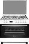 Wiggo WO-E909R(WX) Serie 9 - Gasfornuis 90 cm - Wit Rvs