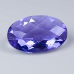 1 pcs Blauw, Violet, Roze, Paars Fluoriet - 5.43 ct -, Nieuw