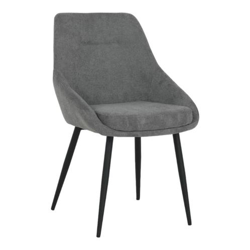 Eetkamerstoel Jennifer | Grijs | Geweven stof, Huis en Inrichting, Stoelen, Nieuw, Ophalen