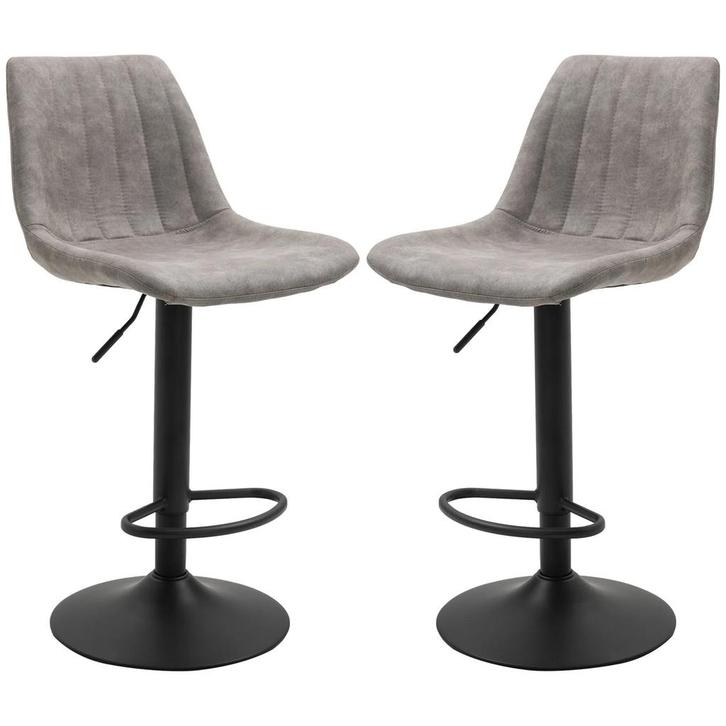 2-delige Set Barkrukken In Retrodesign, Inclusief Voetensteu, Huis en Inrichting, Barkrukken, Nieuw, Verzenden