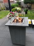 Vuurtafel, stamtafel, sta-tafel, terrashaard, inbouwbrander