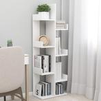 vidaXL Boekenkast 48x25,5x140 cm bewerkt hout wit, Minder dan 50 cm, Verzenden, 100 tot 150 cm, Nieuw