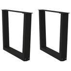vidaXL Salontafelpoten 2 st V-vormig 60x(42-43,3) cm staal, Verzenden, Nieuw