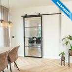 Stalen Schuifdeur - 4 Vlaks - Maatwerk - Helder glas, Doe-het-zelf en Verbouw, Kozijnen en Schuifpuien, Nieuw, Metaal, Inclusief glas