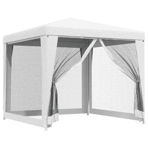 Witte Partytent met Mesh | Tweedekansje | Insecten Vrij!, Tuin en Terras, Partytenten, Minder dan 4 meter, Minder dan 5 meter
