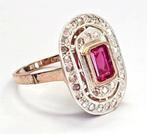 Zonder Minimumprijs - Ring - 9 kt. Roségoud, Zilver -, Nieuw