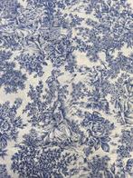 EXCLUSIEF TOILE DE JOUY PATROON KATOEN STOF KLEUR BLAUW -, Antiek en Kunst