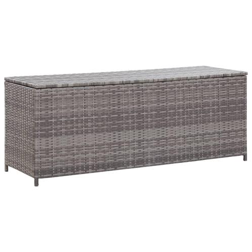 vidaXL Tuinbox 120x50x60 cm poly rattan grijs, Tuin en Terras, Overige Tuin en Terras, Nieuw, Verzenden