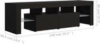vidaXL - Tv - meubel - met - LED - verlichting - 140x36,5x40, Zo goed als nieuw, Verzenden