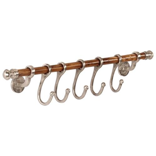 vidaXL Wandkapstok 75x15 cm aluminium, Huis en Inrichting, Woonaccessoires | Kapstokken, Nieuw, Verzenden