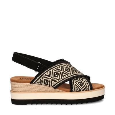 Toms Diana Crossover sleehak voor dames in het Zwart, Kleding | Dames, Schoenen, Sandalen of Muiltjes, Zwart, Nieuw, Verzenden