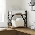 vidaXL Printerstand Artisan Eiken 40 x 20 x 40 cm Bewerkt, Computers en Software, Verzenden, Nieuw