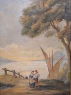 Europese school (XIX) - Amor en la Bahia - NO RESERVE