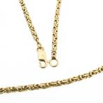 Gouden koningsschakel ketting | 45 cm (lange gouden ketting), Sieraden, Tassen en Uiterlijk, Kettingen, Ophalen of Verzenden, Gebruikt