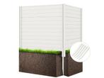 Coast buiten privacy scherm - wit - 119x29x26 cm, Verzenden, Nieuw