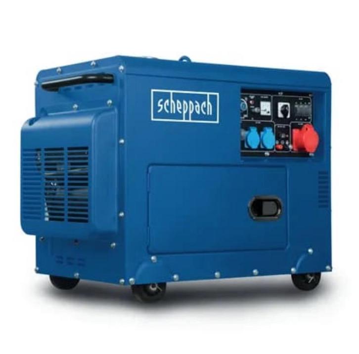 Diesel Aggregaat 6700W (8,4 kVA), Doe-het-zelf en Verbouw, Aggregaten, 10 tot 30 kVA, Elektrisch startend, Geluidgedempt, Nieuw