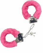 Handboeien Roze Fluweel, Verzenden, Nieuw