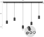 Calex Retro Plafondlamp 5x E27 - Hanglamp Industrieel 14x..., Nieuw, Ophalen of Verzenden