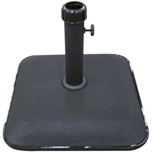 Parasolvoet vierkant beton zwart 25 kg, Huis en Inrichting, Stoelen, Zwart, Nieuw, Ophalen of Verzenden