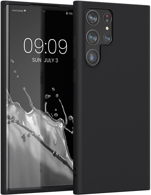 Galaxy S22 Ultra Soft TPU Case Hoesje Matte Zwart, Telecommunicatie, Mobiele telefoons | Hoesjes en Frontjes | Samsung, Nieuw