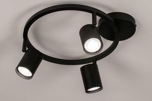 Rietveld Spots - Zwart - Metaal, Aluminium, Huis en Inrichting, Lampen | Hanglampen, Verzenden
