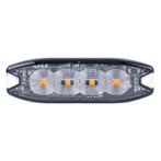 LED Flitser 12 24V 4x3W - 19 Flitsers - Oranje - Dun mo..., Verzenden, Nieuw