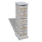 Opbergrek 5 Manden Wit Hout | Tweedekansje | Max. 75kg, Huis en Inrichting, Ophalen of Verzenden, Nieuw