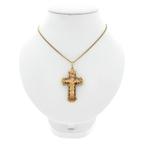 Gouden antieke hanger van een kruis met corpus | INRI, Ophalen of Verzenden, Gebruikt, Goud, Overige merken