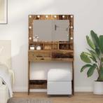 vidaXL Kaptafel met lade Oud hout 79 x 41 x 135 cm Bewerkt, Huis en Inrichting, Tafels | Kaptafels, Verzenden, Nieuw