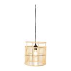 Hanglamp bamboe - naturel - 28x33 cm, Verzenden, Nieuw