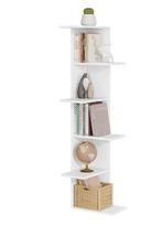 Wit Zigzag Hoekrek Wandplank 6 Lagen – 37x37x140 cm Kast, Huis en Inrichting, Verzenden, Nieuw