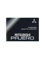 1987 MITSUBISHI PAJERO INSTRUCTIEBOEKJE NEDERLANDS FRANS, Auto diversen, Handleidingen en Instructieboekjes