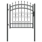 Poort 103x150cm Zwart | Retourdeal 51% Korting, Tuin en Terras, 100 tot 150 cm, Nieuw, Ophalen of Verzenden, Staal